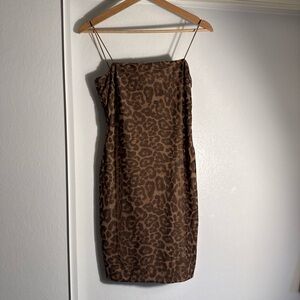 Leopard Print Bodycon Dress - SM/M